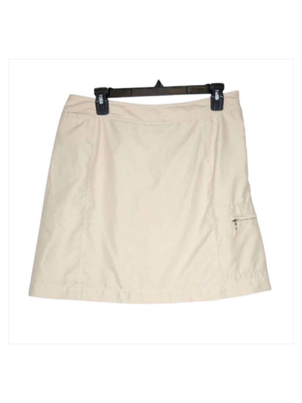 Izod Xtra Dry Beige A-Line Golf Tennis Skort w/ Pockets and Matching Shorts - 10